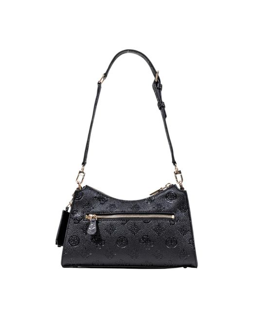 Guess Black Gepolsterte Schultertasche Mit Top-Reißverschluss