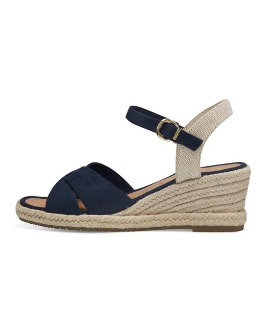 Tamaris Blue Wedges