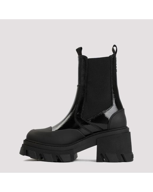 Ganni Black Chelsea Boots