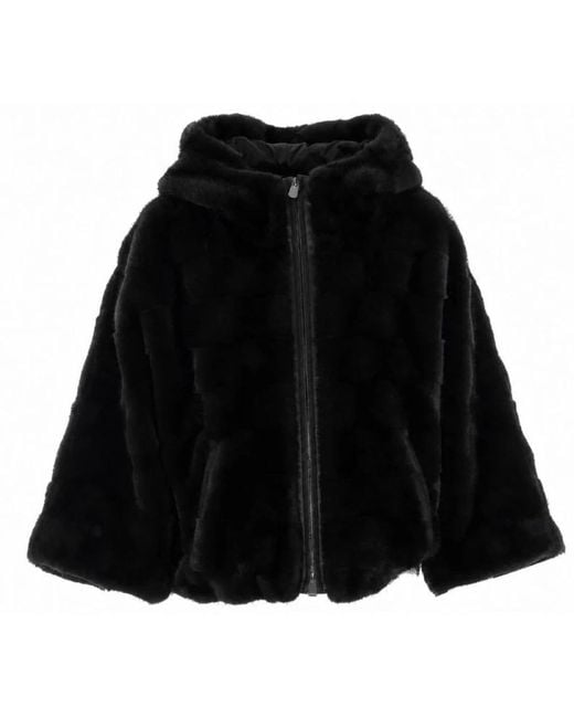 Pinko Black Faux Fur & Shearling Jackets