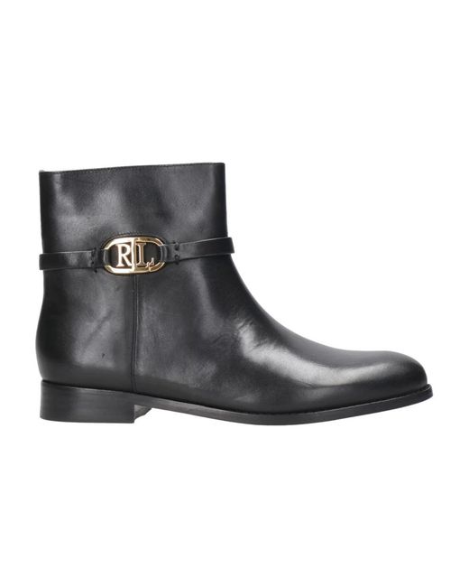 Ralph Lauren Black Ankle Boots