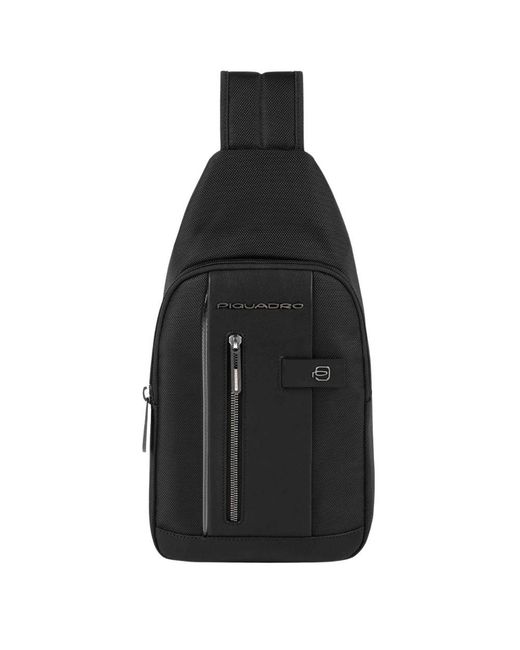 Piquadro Black Cross Body Bags for men