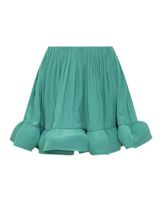 Lanvin Green Short Skirts