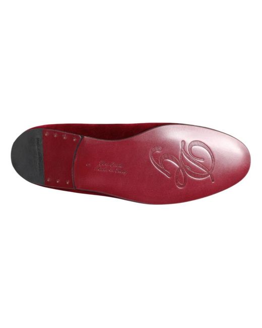 Loafers di Dolce & Gabbana in Red da Uomo