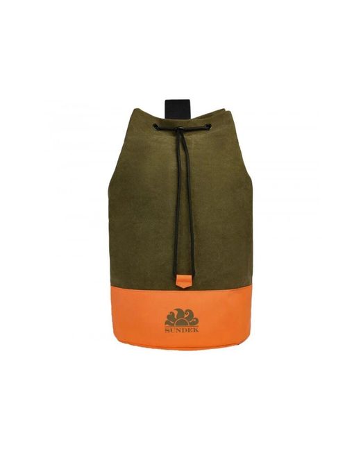 Sundek Farbblock Baumwoll-Schultertasche in Green für Herren