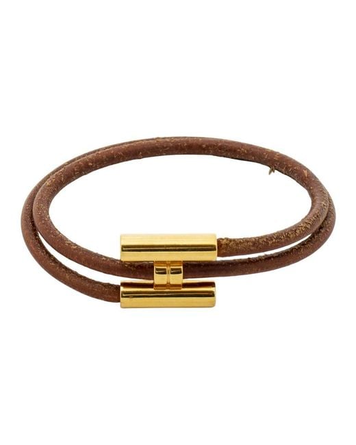 Tournis Tresse Bracelet di Hermès in Brown