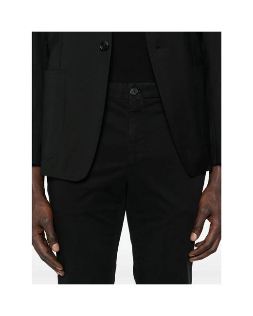 Incotex Black Chinos for men
