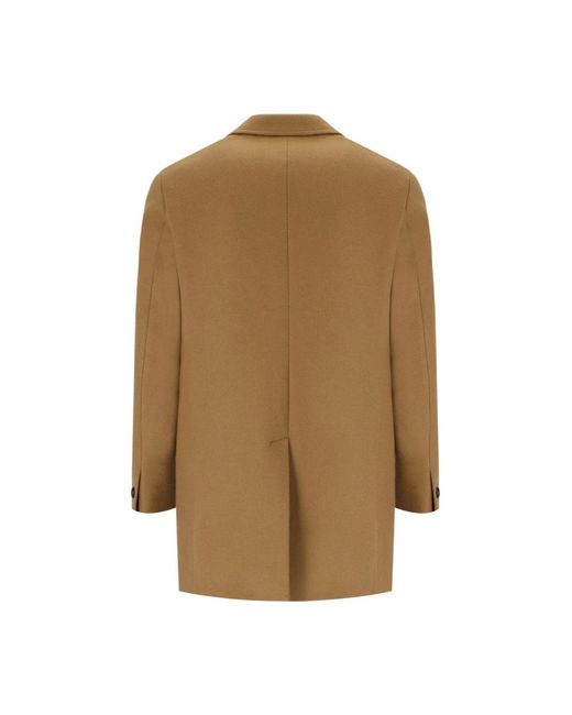 Manuel Ritz Brown Single-Breasted Coats for men