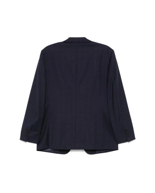 Canali Blue Single Breasted Suits for men