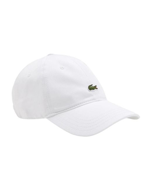 Lacoste White Rk0491 Caps And Hats