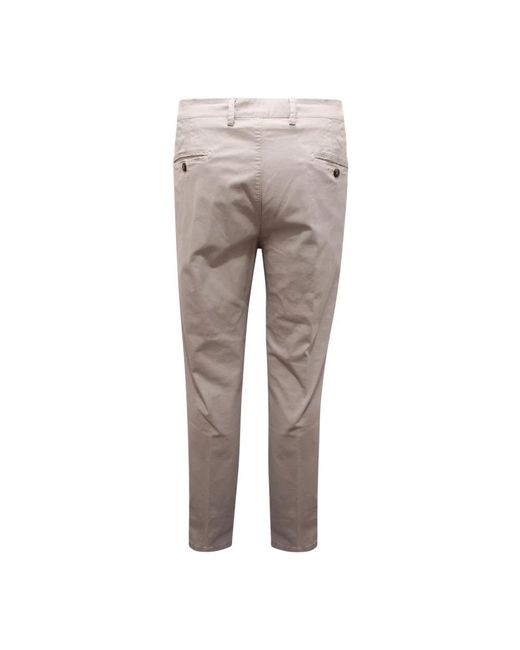 BRIGLIA Gray Chinos for men