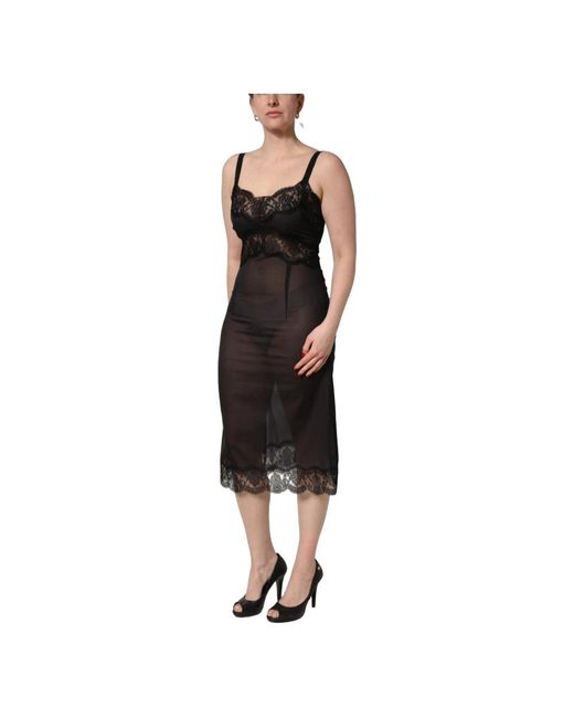 Dolce & Gabbana Black Midi Dresses