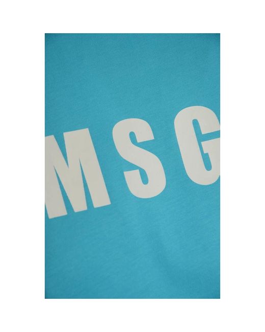 MSGM Blue Blaue t-shirts und polos