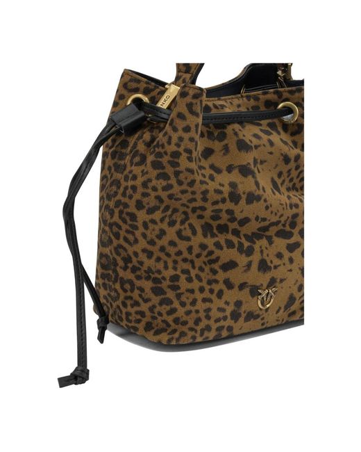 Pinko Brown Bucket Bags