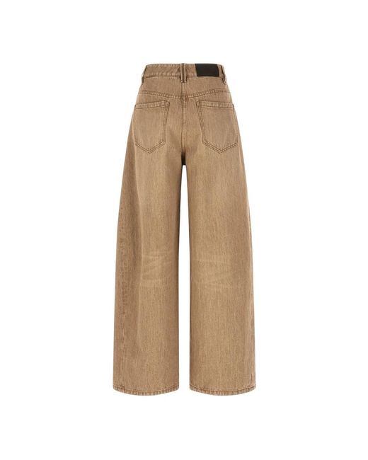 Brunello Cucinelli Natural Wide Jeans