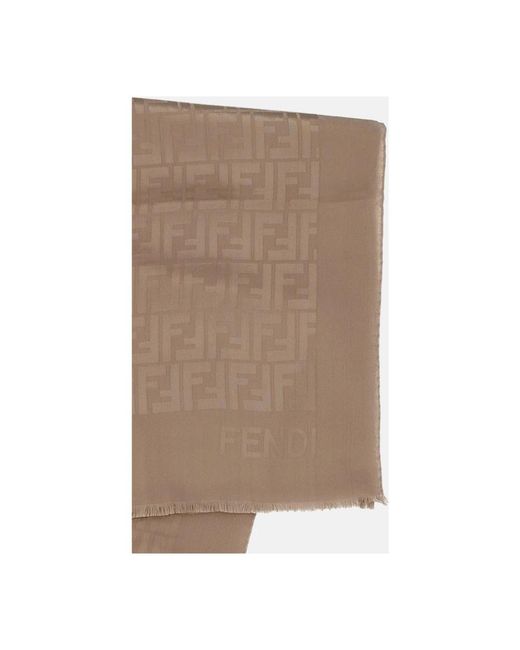 Fendi Accessoires ,Ff Stole in het Brown
