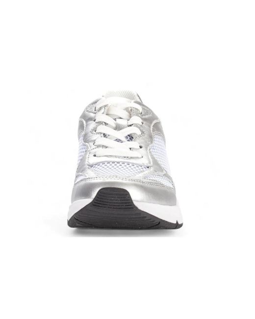 Gabor White Rolling Soft Silber/Weiß Sneaker