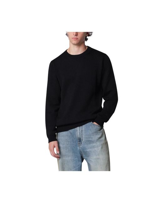 Roberto Collina Black Round-Neck Knitwear for men