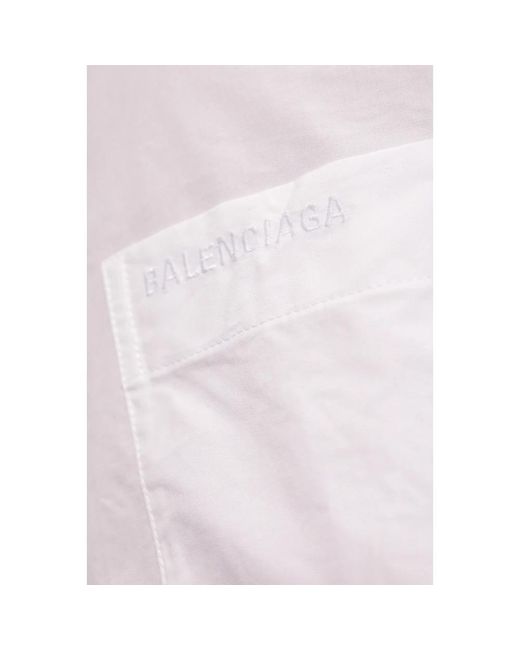 Balenciaga White Hemd mit einer tasche
