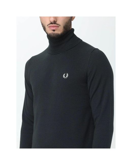 Fred Perry Black Turtlenecks for men