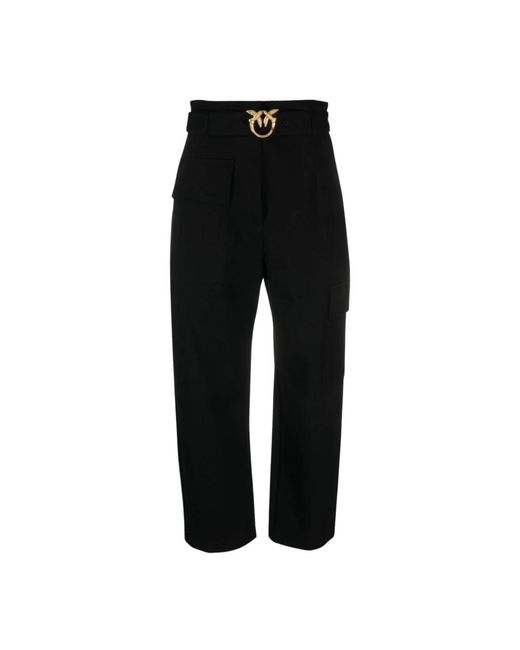 Pinko Black Straight Trousers