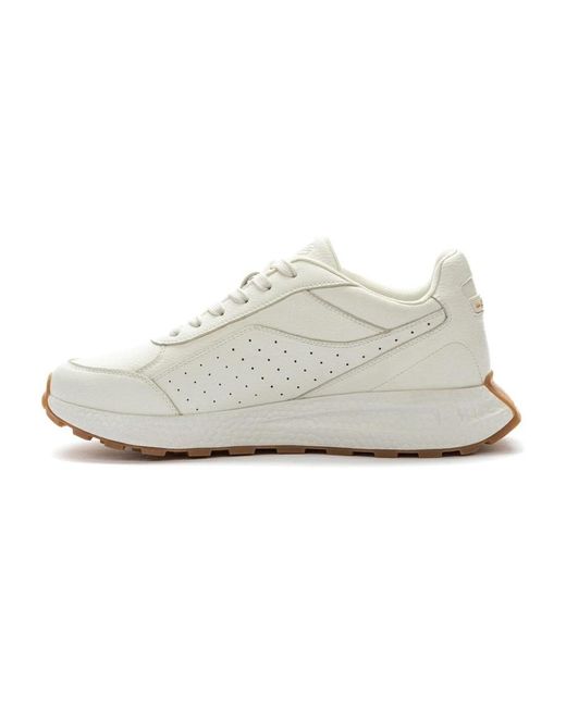 Keddo Schoenen ,Wit ,Suède Casual Closed Sneakers in het White voor heren