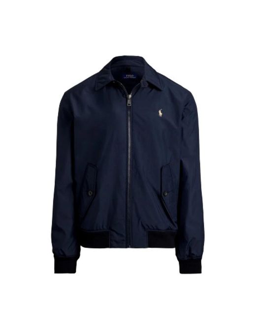 Ralph Lauren Blue Bomber Jackets for men