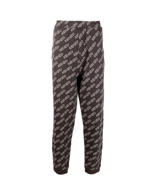 KENZO Gray Sweatpants for men