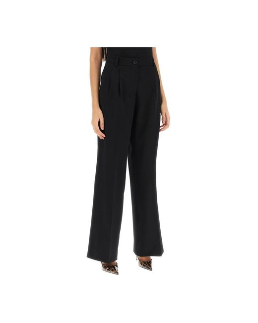Trousers > wide trousers Dolce & Gabbana en coloris Black