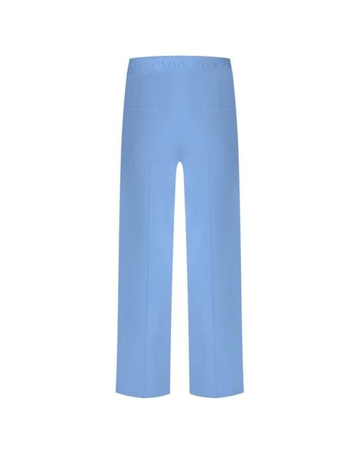 Cambio Blue Straight Trousers
