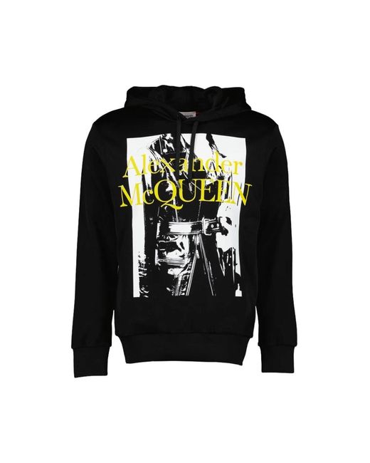 Alexander McQueen Black Hoodies for men