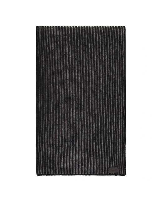 Moorer Black Winter Scarves for men