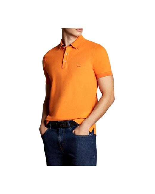 Fay Orange Polo Shirts for men