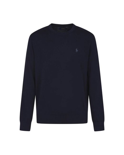 Polo Ralph Lauren Blue Round-Neck Knitwear for men