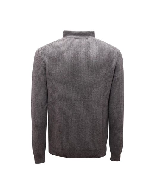 Alpha Studio Gray Turtlenecks for men