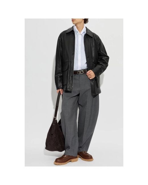 Leather Jackets Arma de hombre de color Black