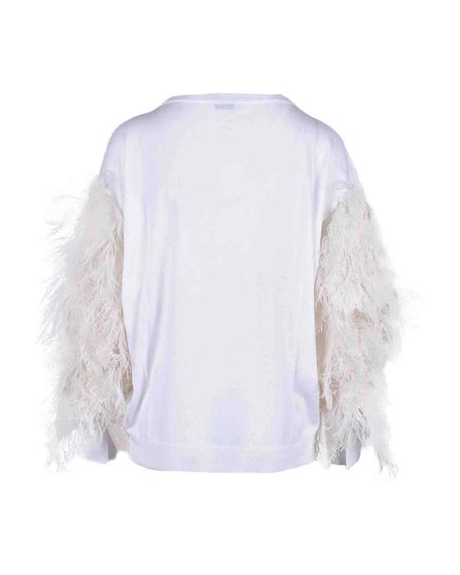 Brunello Cucinelli Truien & Vesten ,Wit ,Katoen Luxe Katoenen Blouse in het White