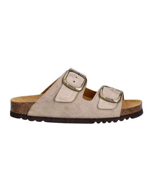 Sliders Scholl en coloris Brown