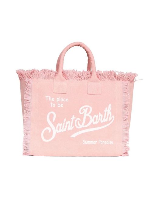 Mc2 Saint Barth Pink Shopping Bags