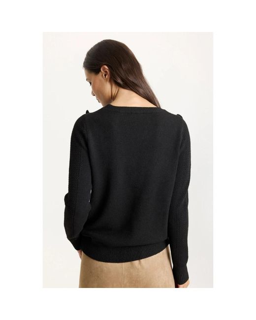 iN FRONT Black Blouses