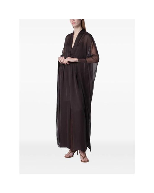 Alberta Ferretti Wrap Jurken in het Black