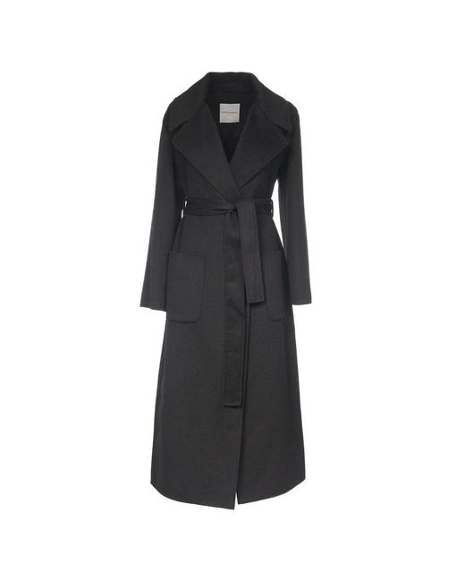 Ermanno Scervino Black Belted Coats