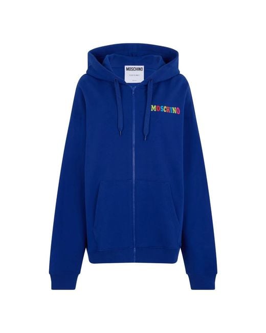 Moschino Blue Zip-Throughs for men
