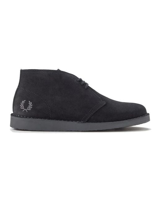 Fred Perry Blue Lace-Up Boots for men