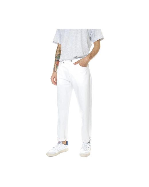 Edwin Regular Rechte Jeans in het White voor heren
