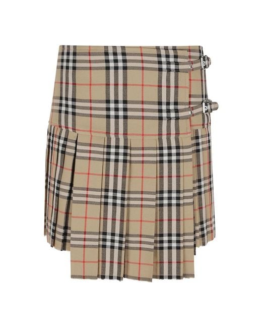 Short Skirts Burberry de color Natural
