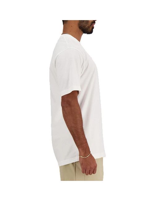 New Balance White T-Shirts for men