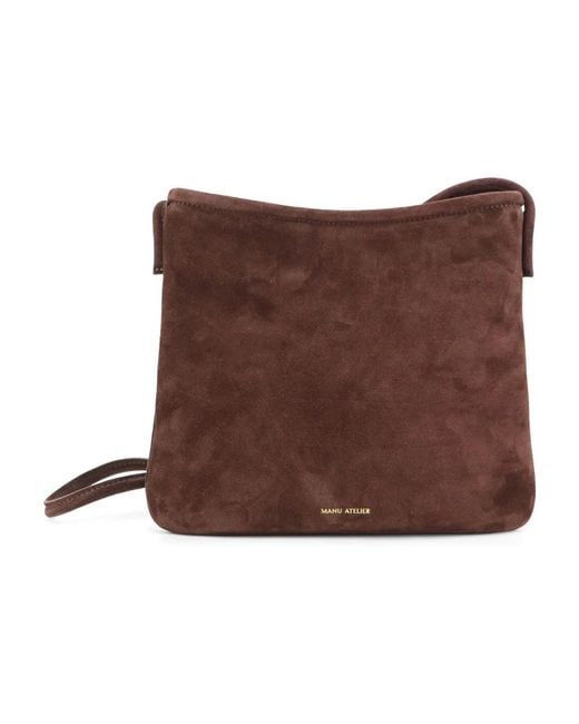 MANU Atelier Brown Shoulder Bags