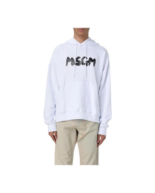 Hoodies di MSGM in White da Uomo