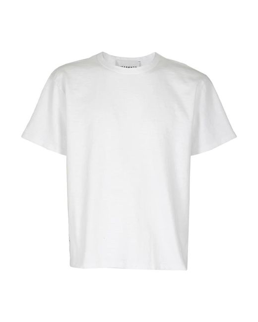 Amaranto Tops ,Wit ,Katoen T-Shirts in het White voor heren